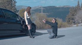 עמית שרעבי מציע נישואין, צילום: ״3 דקות״